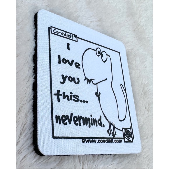 NEW Co-edikit I love you this… nevermind. T-Rex drink coaster - Picture 4 of 14